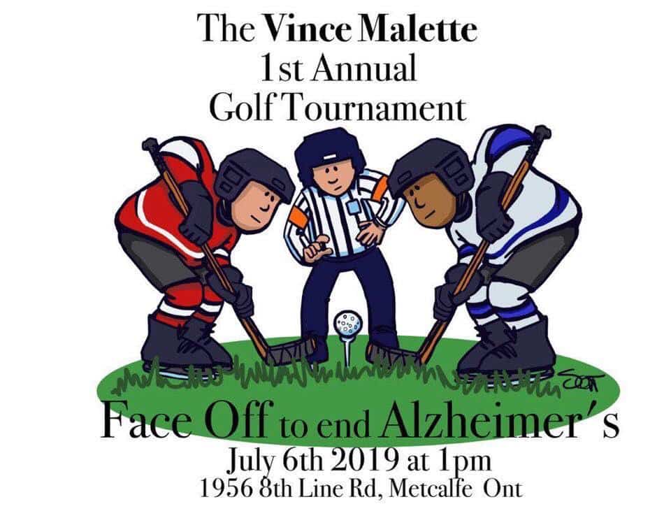Vince Malette golf tourney banner