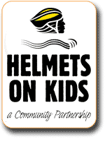 helmet on kids logo