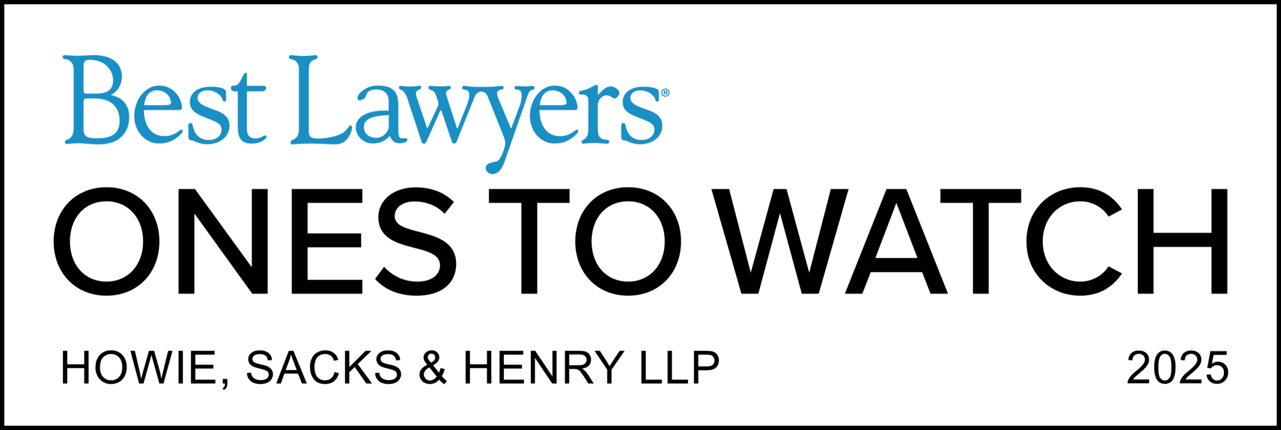 Best Lawyers Ones to Watch Logo 2025