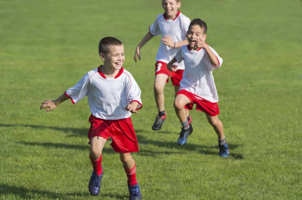 Victory on Kids football match