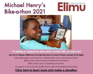Mike Henry bike a thon poster
