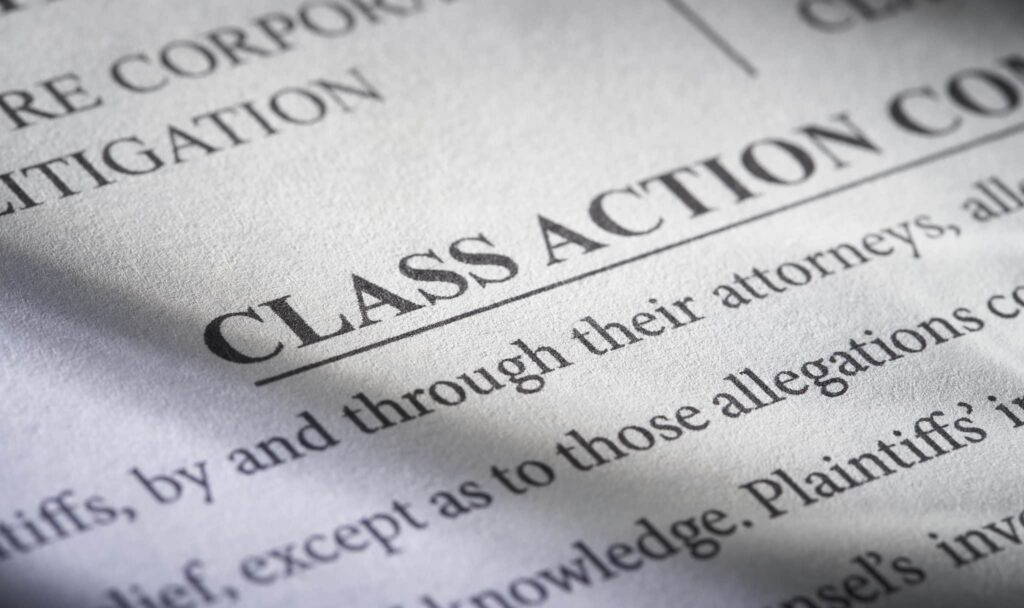 Class action paperwork