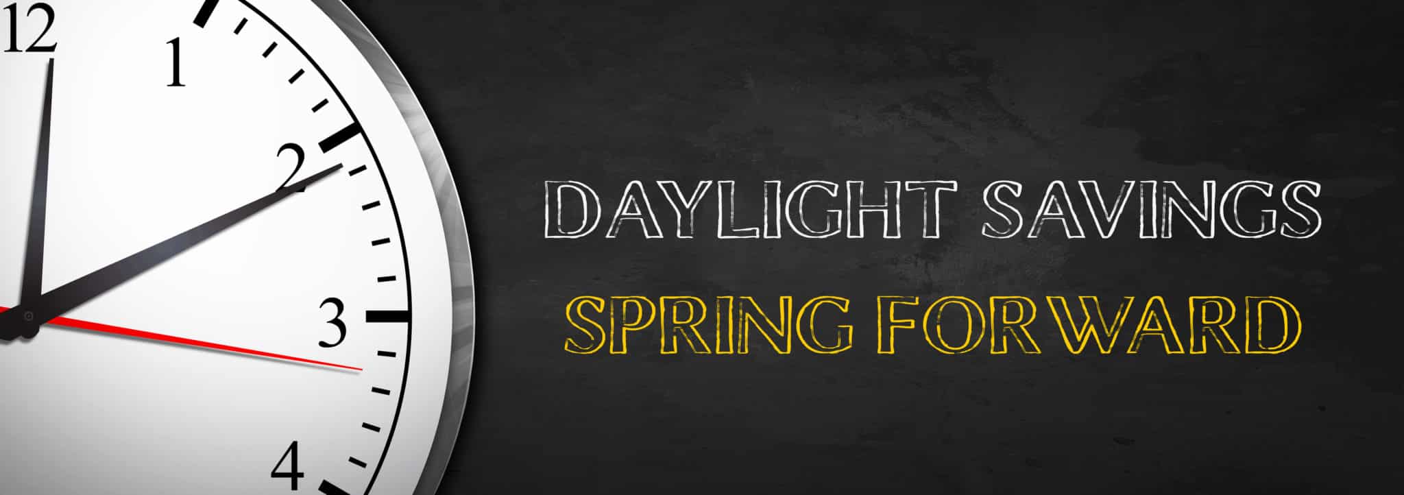 Daylight Savings - Spring Forward banner